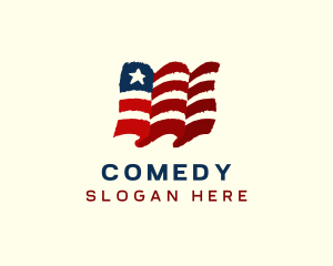 American Country Flag Logo