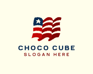 Election - American Country Flag logo design