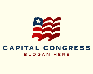 Congress - American Country Flag logo design