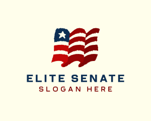 Senate - American Country Flag logo design