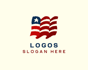 Government - American Country Flag logo design