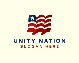 American Country Flag logo design