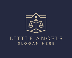 Judiciary - Legal Lawyer Scale logo design