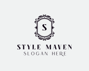 Styling Floral Wreath logo design