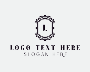 Salon - Styling Floral Wreath logo design