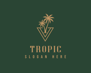 Palm Tree Resort logo design