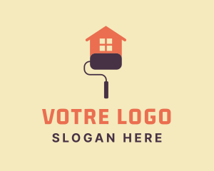 Paint Roller House Logo