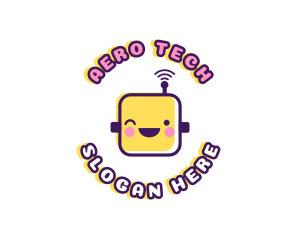 Tech Robot Data logo design