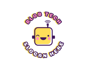 Tech Robot Data logo design