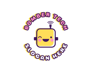 Tech Robot Data logo design