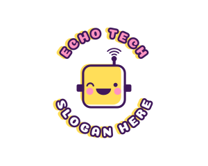 Tech Robot Data logo design