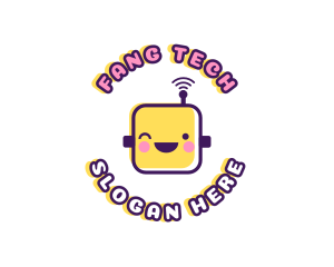 Tech Robot Data logo design