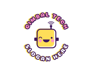 Tech Robot Data logo design