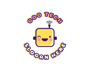 Tech Robot Data logo design