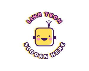 Tech Robot Data logo design