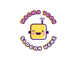 Tech Robot Data logo design