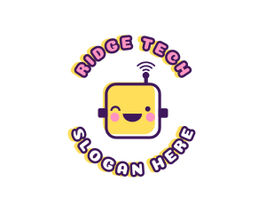 Tech Robot Data logo design