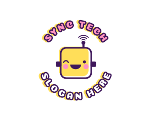 Tech Robot Data logo design