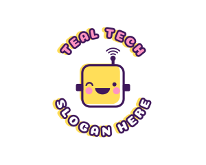 Tech Robot Data logo design