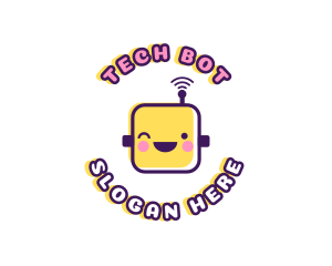 Robot - Tech Robot Data logo design