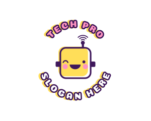 Tech Robot Data logo design