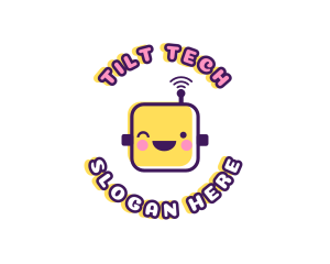 Tech Robot Data logo design