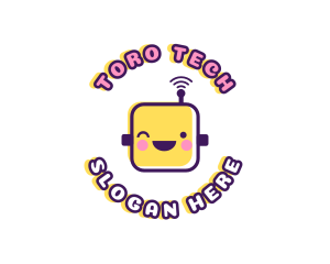 Tech Robot Data logo design