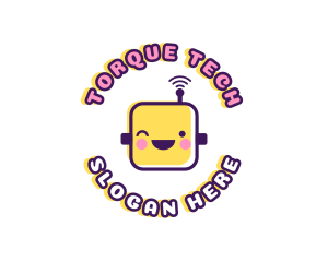 Tech Robot Data logo design