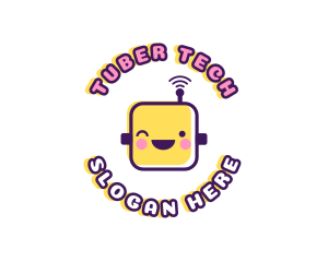 Tech Robot Data logo design