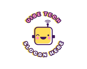 Tech Robot Data logo design