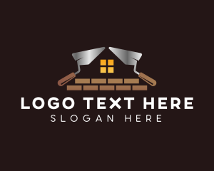 Repair - Masonry Bricklaying Trowel logo design