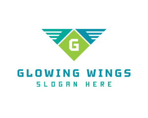 Business Technology Wings logo design