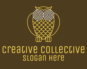 Hypnotic Owl Eye logo design