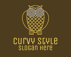 Hypnotic Owl Eye logo design