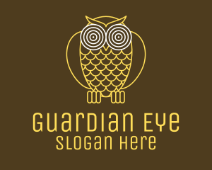 Hypnotic Owl Eye logo design