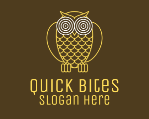 Hypnotic Owl Eye logo design