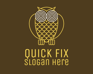 Hypnotic Owl Eye logo design