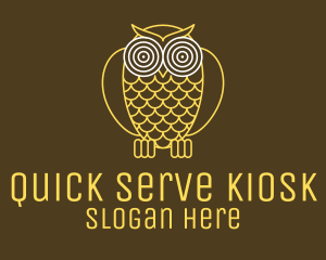 Hypnotic Owl Eye logo design