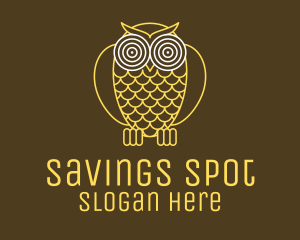 Hypnotic Owl Eye logo design