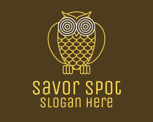 Hypnotic Owl Eye logo design