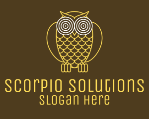 Hypnotic Owl Eye logo design