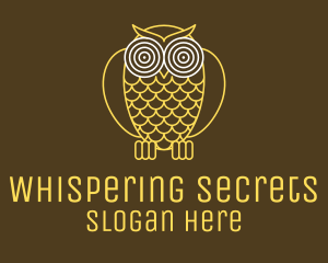 Hypnotic Owl Eye logo design