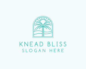 Summer Palm Tree logo design