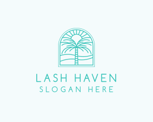 Summer Palm Tree logo design