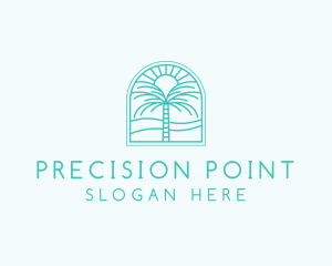 Summer Palm Tree logo design