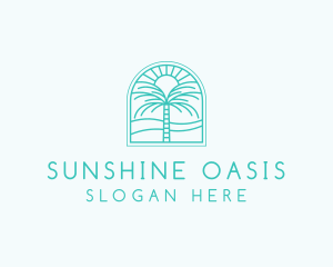 Summer - Summer Palm Tree logo design