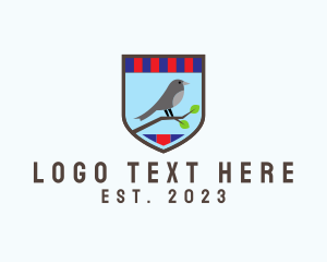 Animal - Bird Hunting Crest logo design