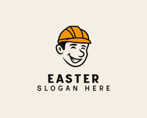 Male - Smiling Handyman Person logo design