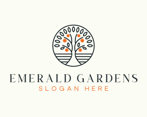 Tree Garden Park logo design