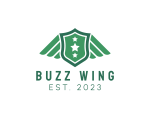 Military Crest Wings  logo design